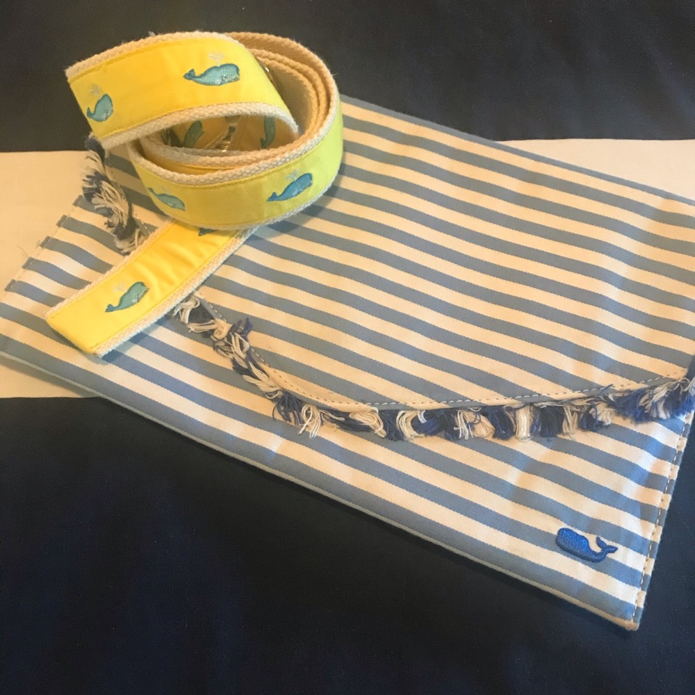 Vintage J Crew Critter Whale Belt - Preppy